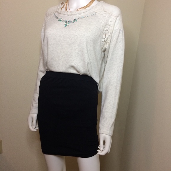 Democracy pullover sweatshirt long sleeve gray top - Picture 6 of 8